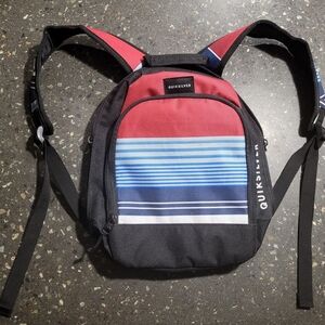 Quiksilver Black and Red Kids Backpack